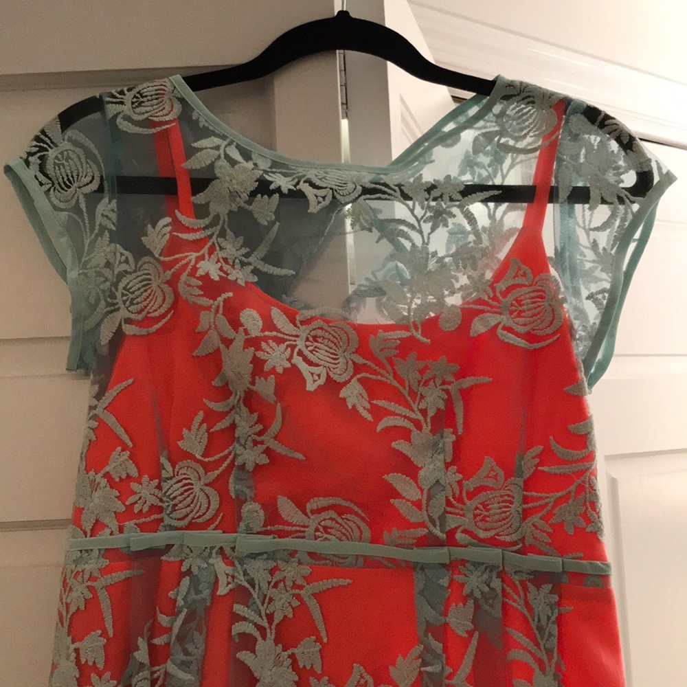 Nanette lepore orange and blue party dress - Picture 3 of 7